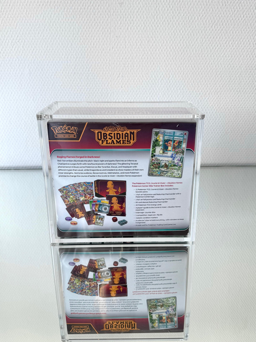 Pokemon Acryl Case für ETB / TTB Trainer Box - Magnetisch verschließbar